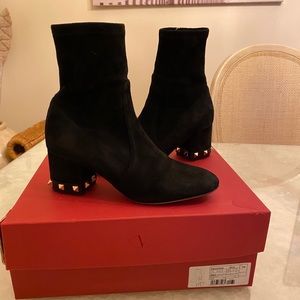Valentino suede ankle bootie